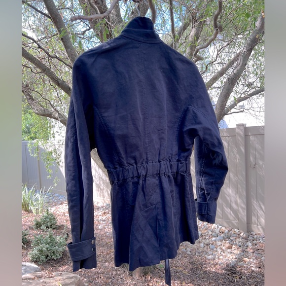A.L.C Belted Cargo Utility Jacket Navy EUC XS/0 - Picture 4 of 6